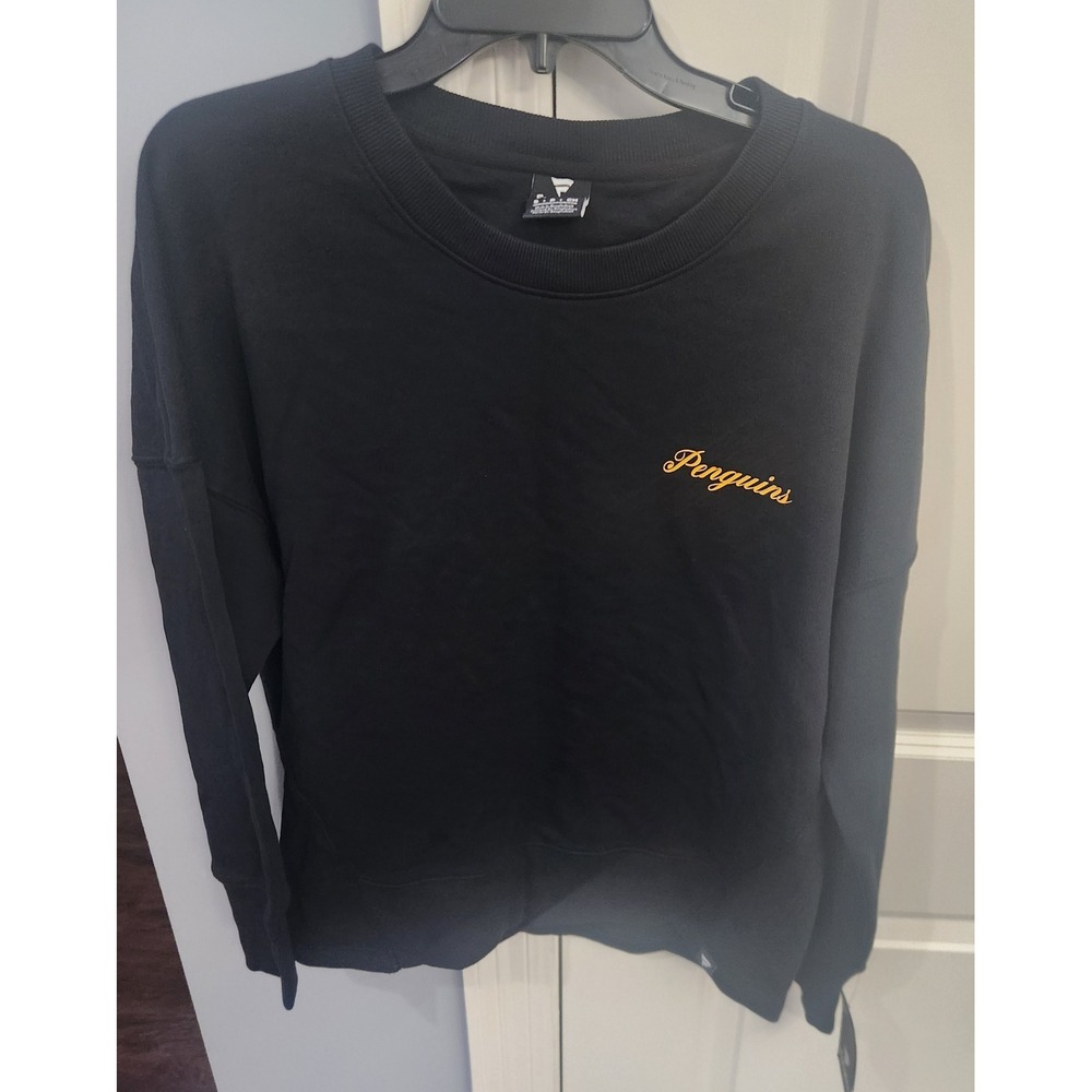 Fanatics NHL Pittsburgh Penguins Crewneck Sweatshirt Black Gold Mens Small